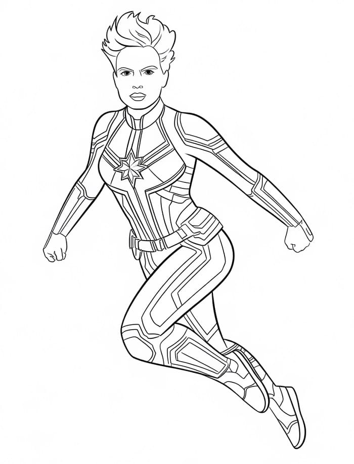 Captain Marvel Tóc Ngắn