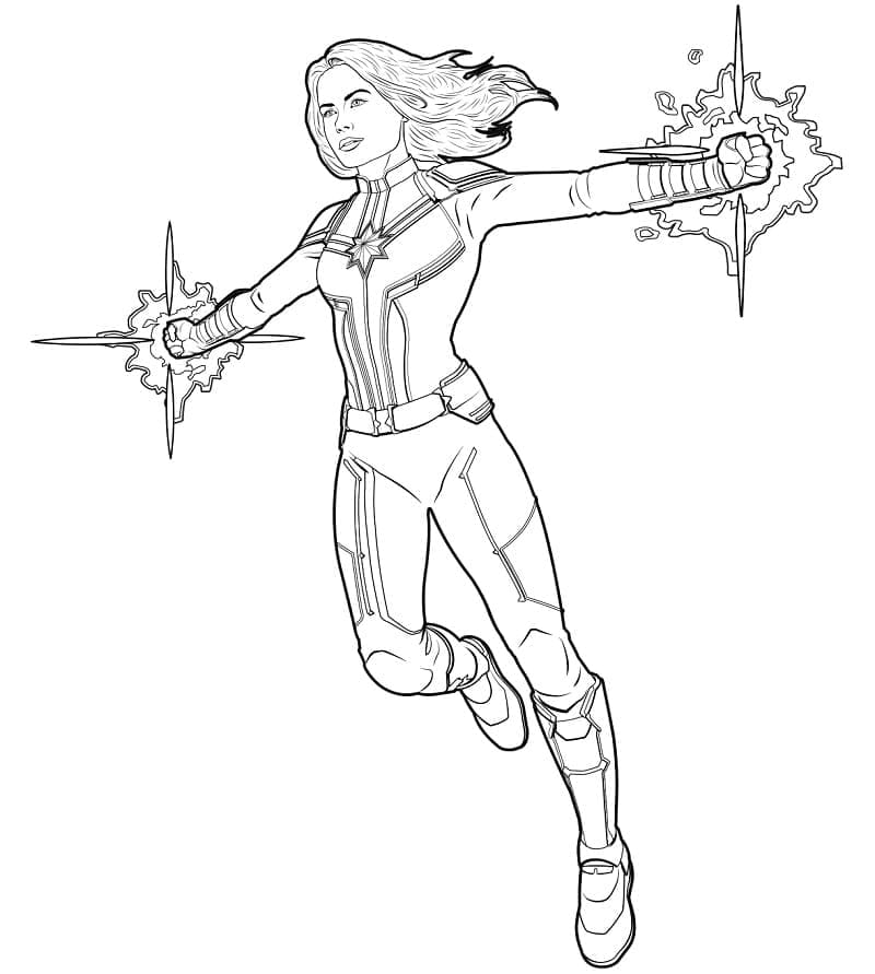 Captain Marvel Với Sức Mạnh