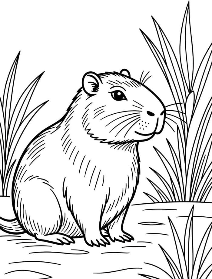 Capybara Vui Vẻ