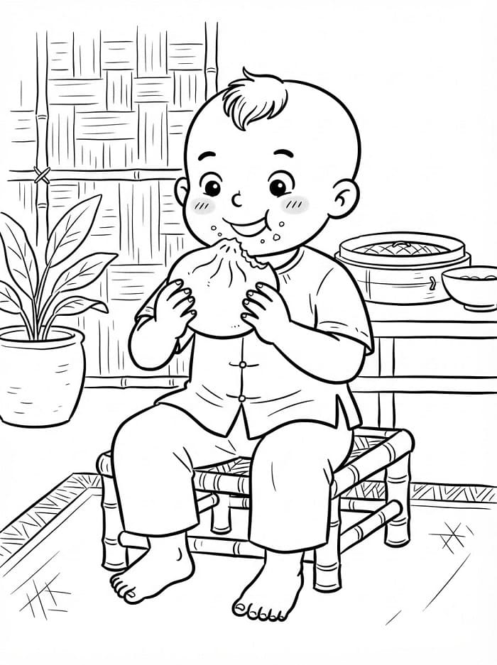 Cậu Bé Ăn Bánh Bao