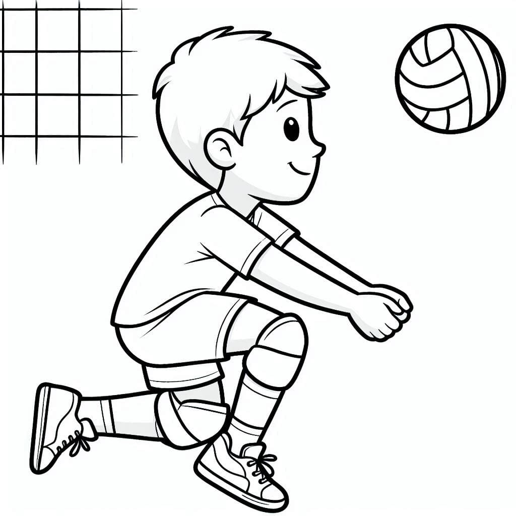 Cậu Bé Chơi Bóng Chuyền