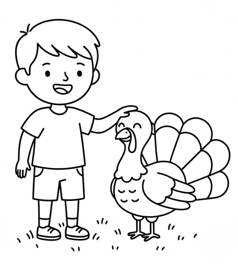 Cậu Bé Và Con Gà Tây