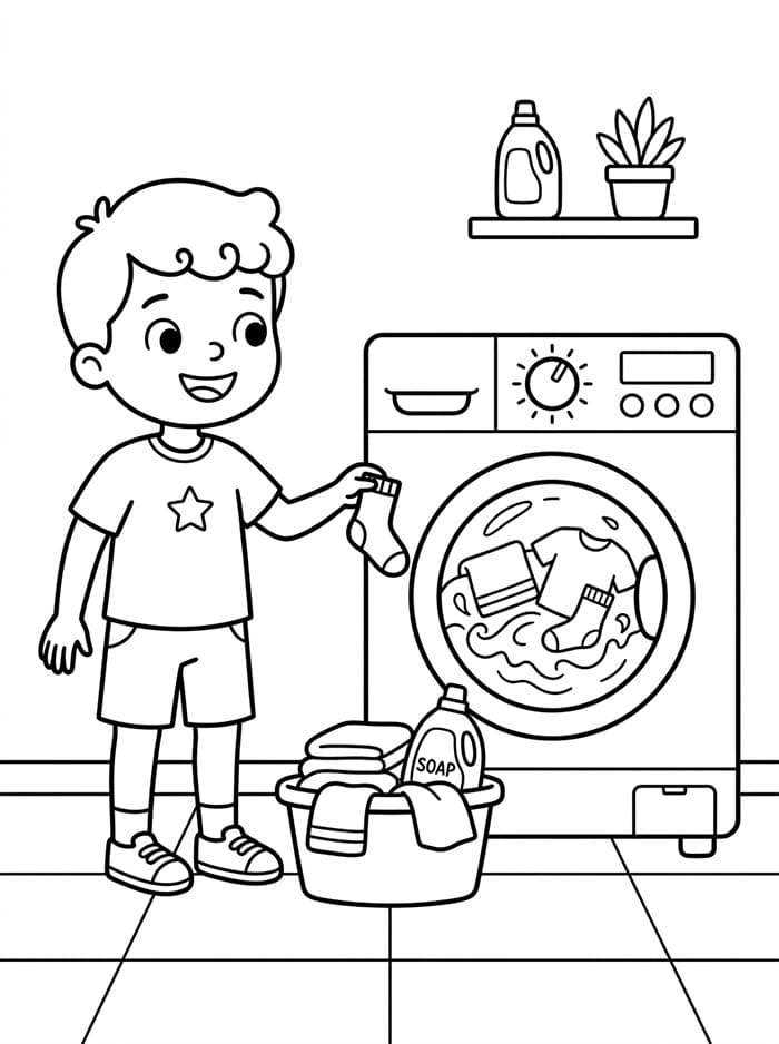 Cậu Bé Và Máy Giặt