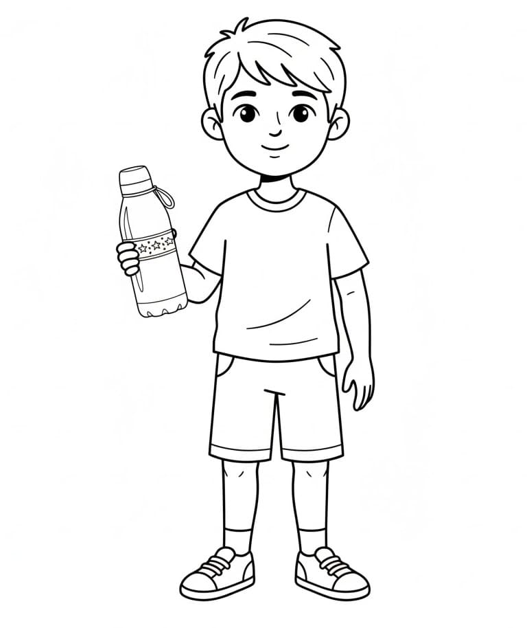 Cậu Bé Với Bình Nước