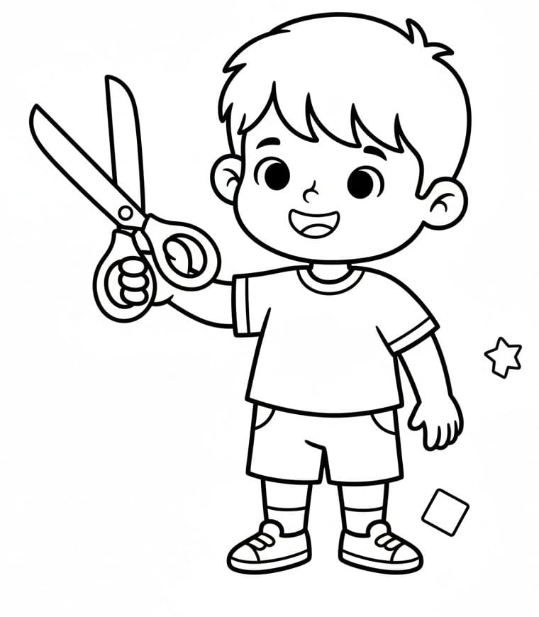 Cậu Bé Với Cái Kéo