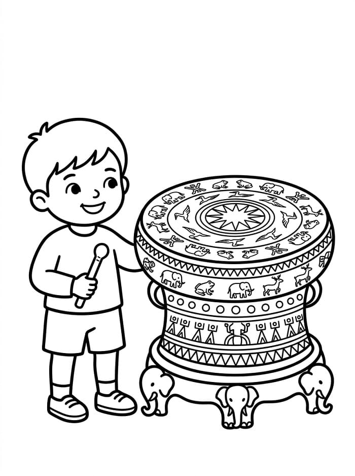 Cậu Bé Với Trống Đồng Đông Sơn