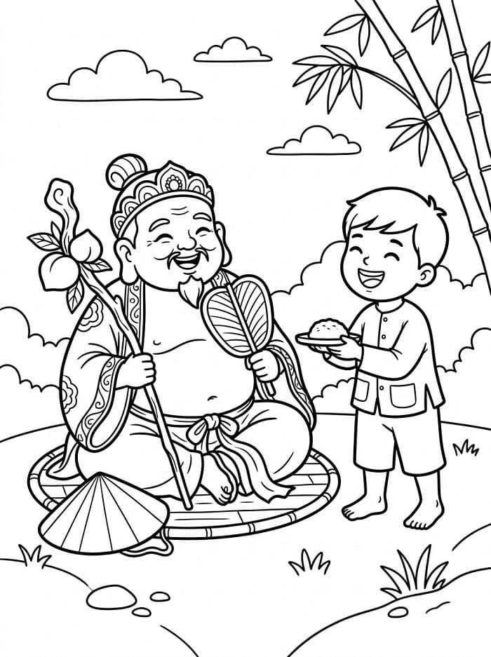 Cậu Bé và Ông Địa