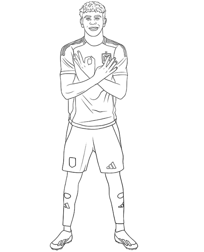 Cầu Thủ Bóng Đá Lamine Yamal