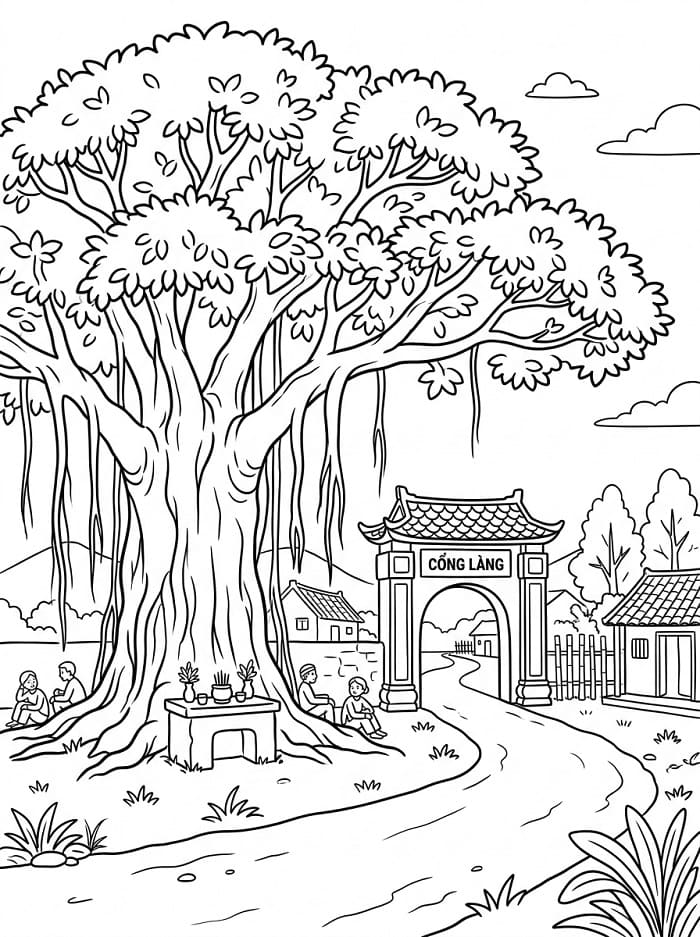 Cây Đa Lớn Đầu Làng