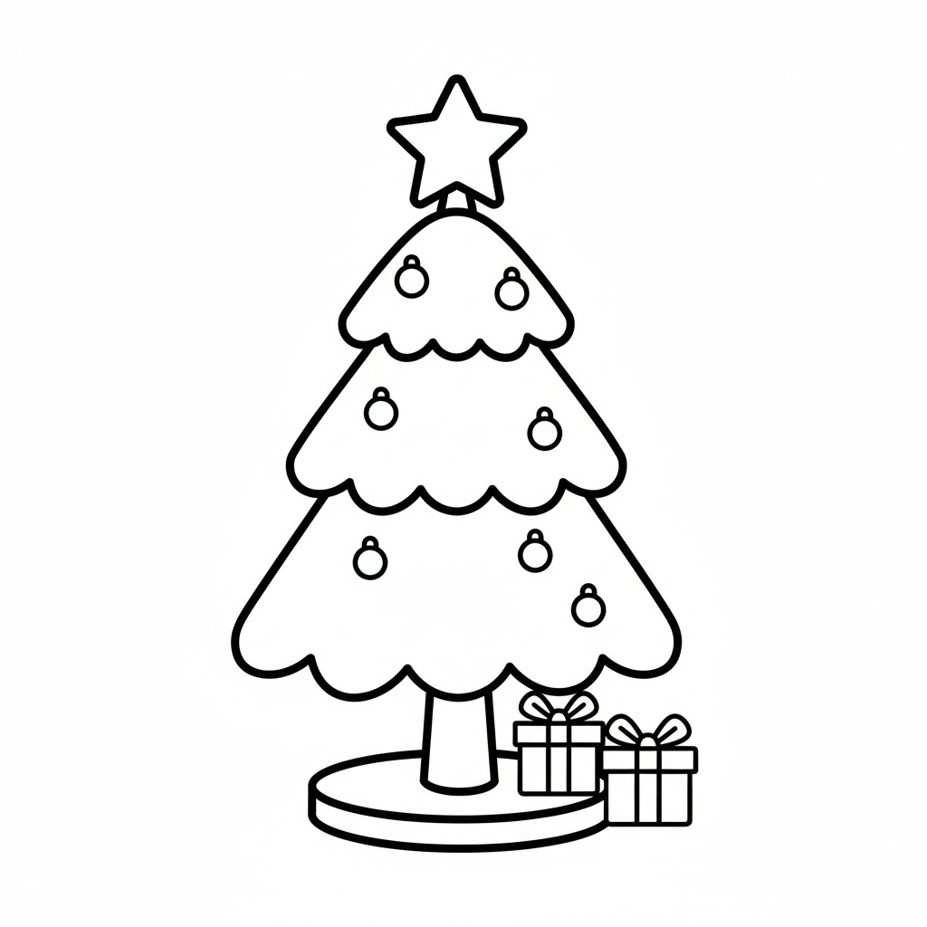 Cây Thông Với Ngôi Sao Trên Đỉnh