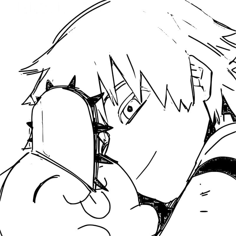 Tô màu Chainsaw Man Dễ Thương Chainsaw Man Dễ Thương