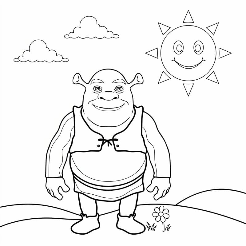 Chân Dung Shrek Dưới Nắng