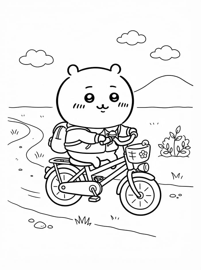 Chiikawa Đi Xe Đạp