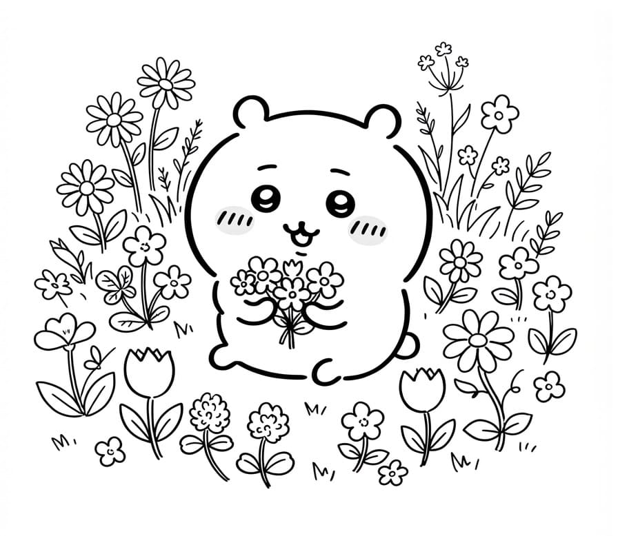 Chiikawa Và Hoa