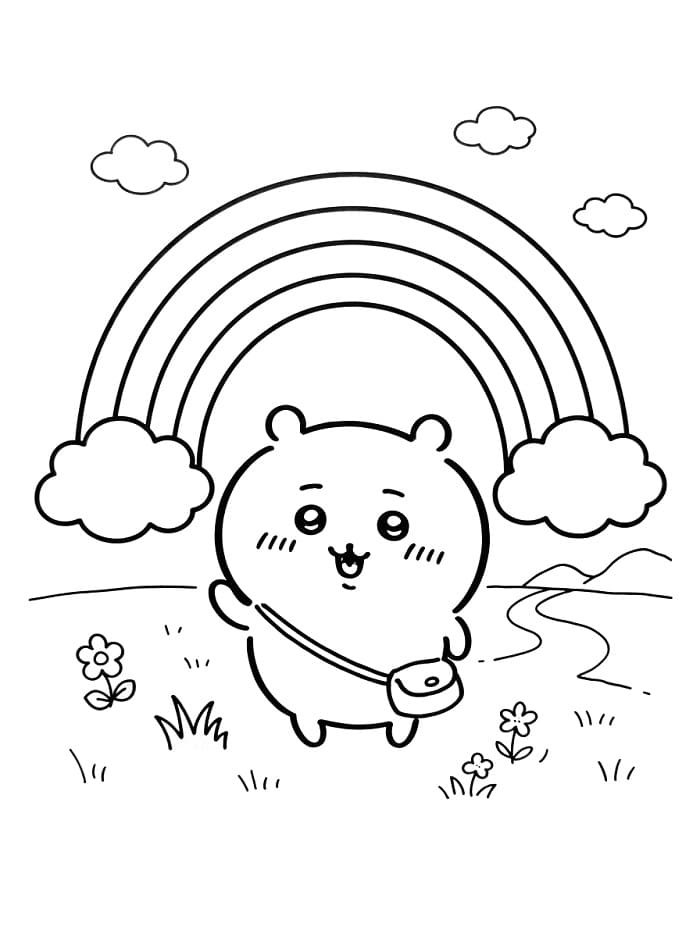 Chiikawa Với Cầu Vồng