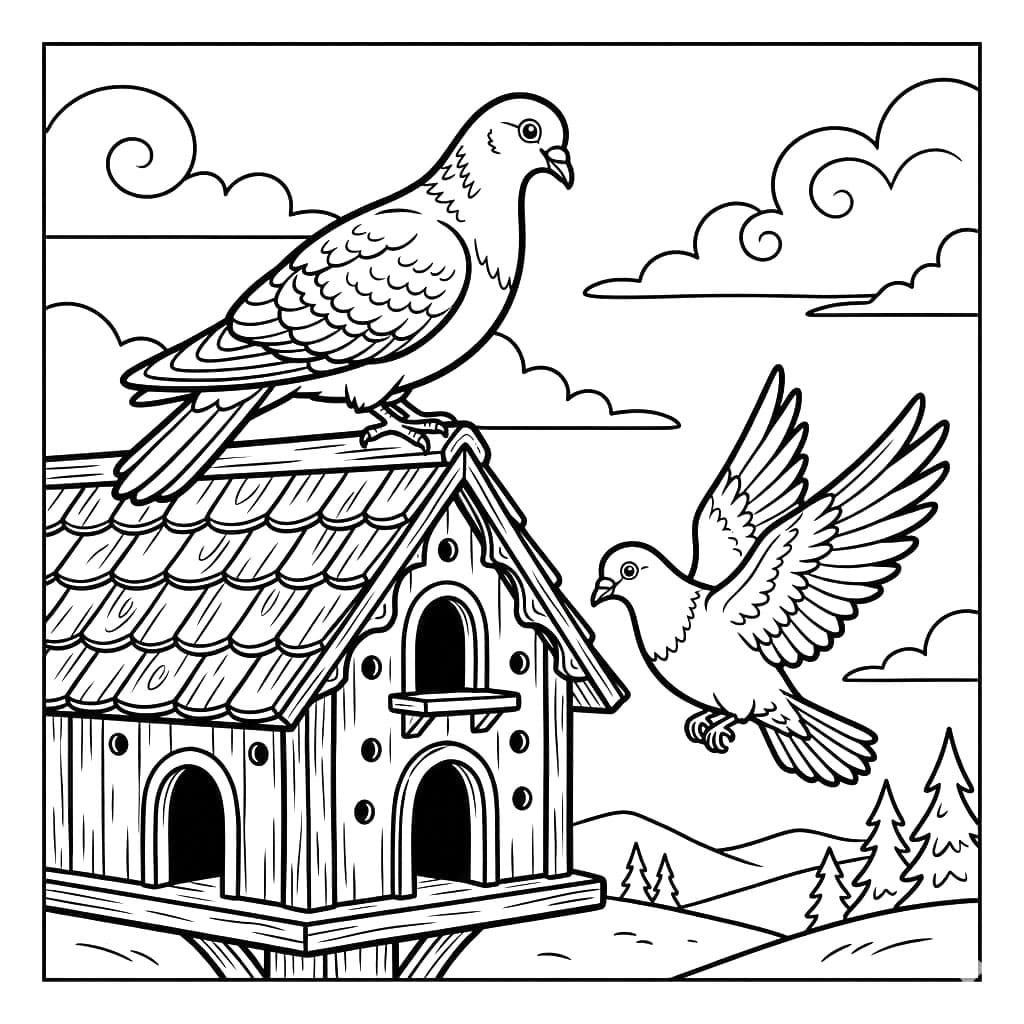 Chim Bồ Câu Trên Mái Nhà