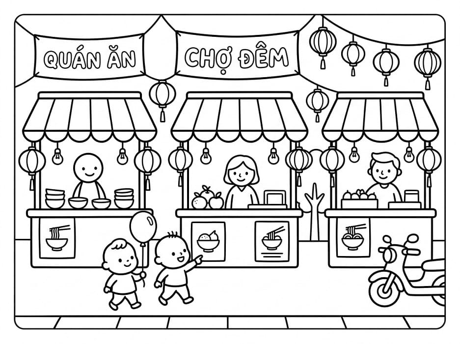 Chợ Đêm Đáng Yêu