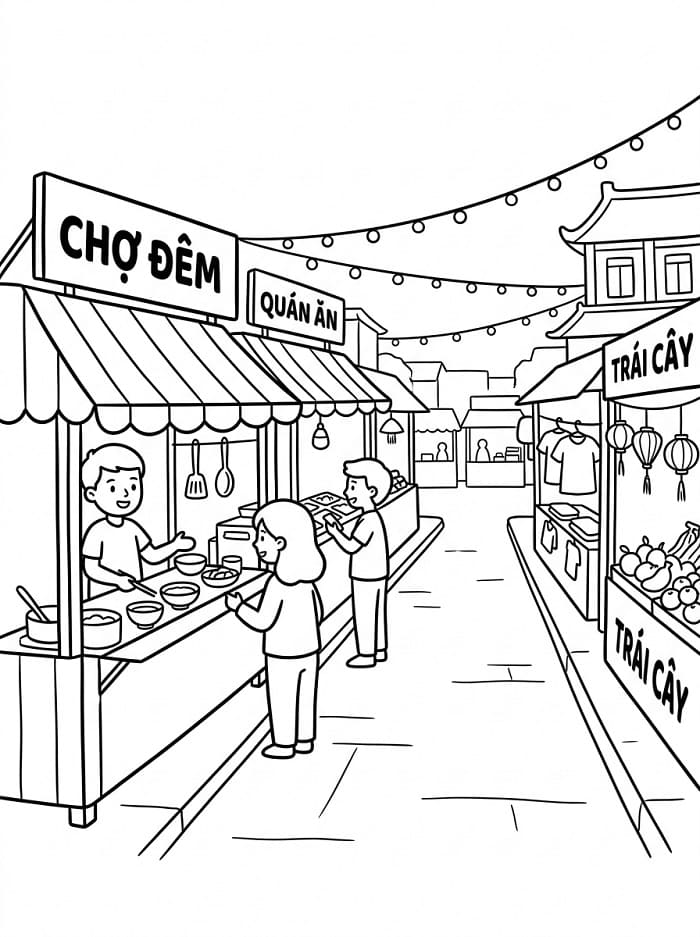 Chợ Đêm Nhộn Nhịp