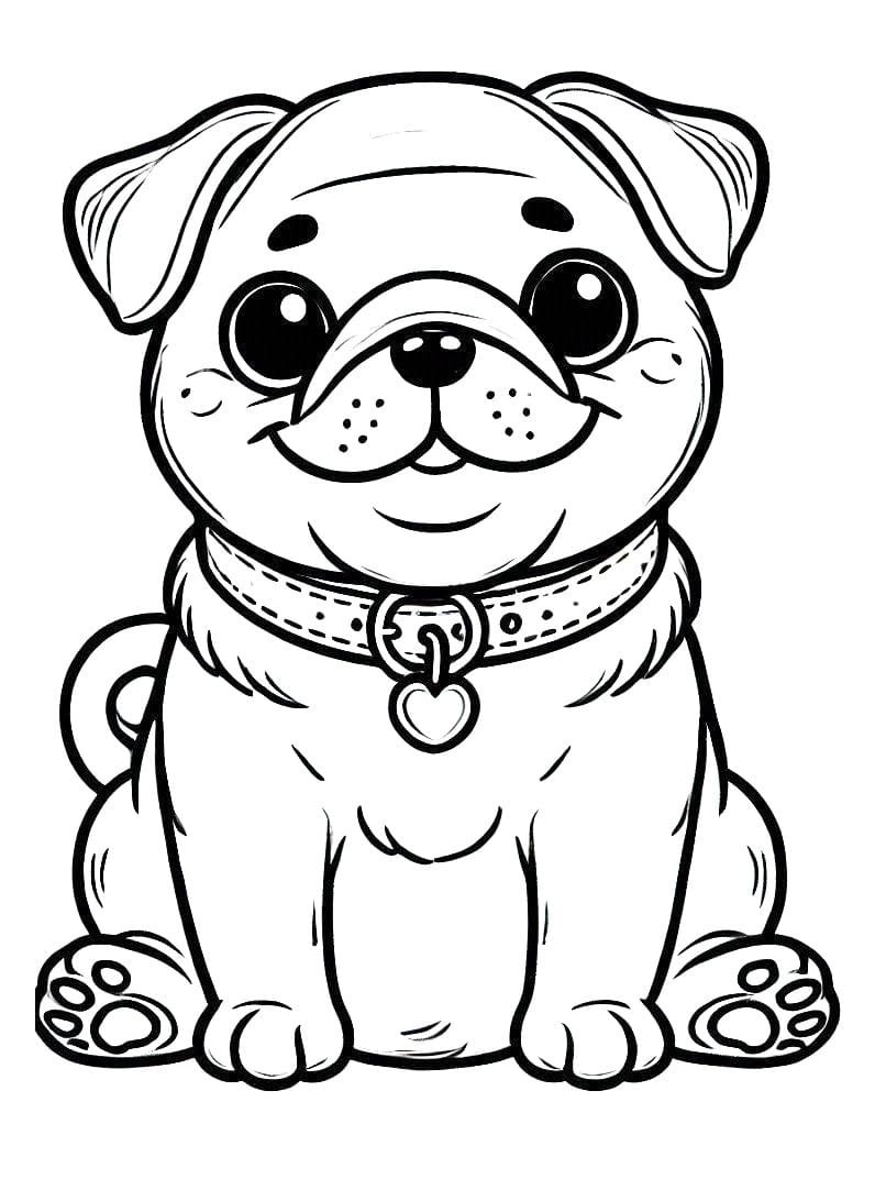 Chó Pug Mỉm Cười