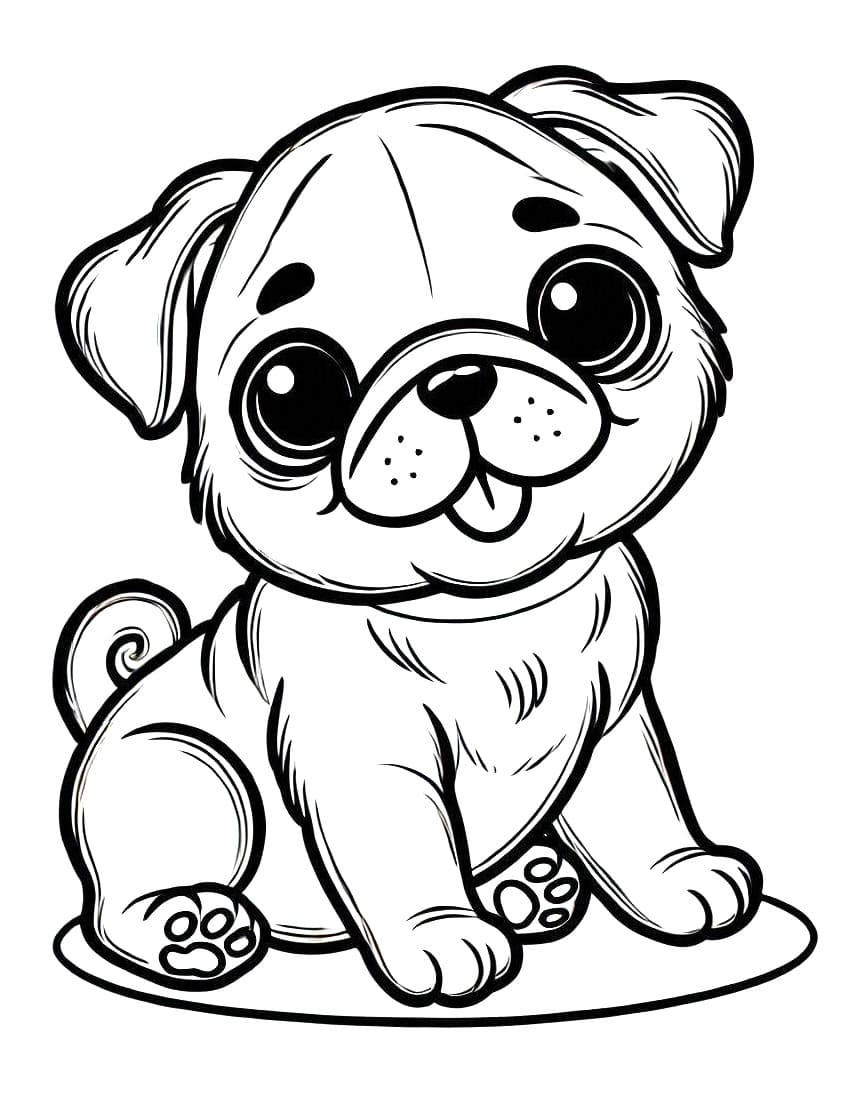 Chó Pug Vui