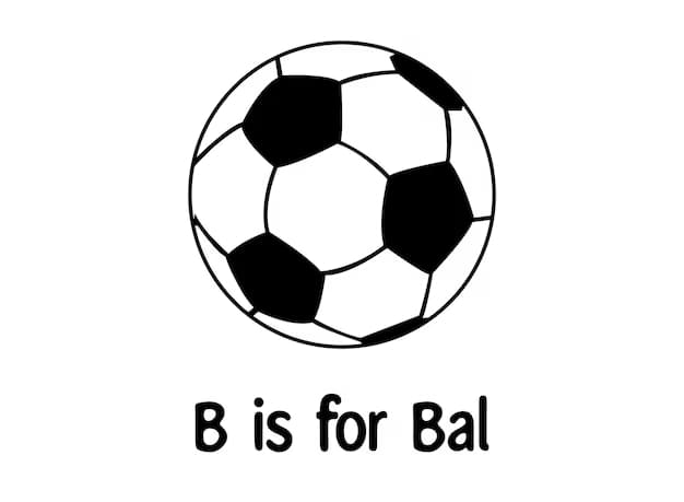 Chữ Cái B Và Quả Bóng Đá