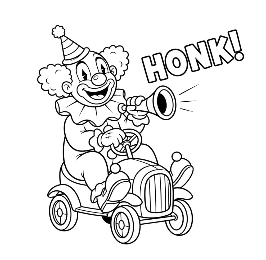 Chú Hề Lái Xe Đồ Chơi