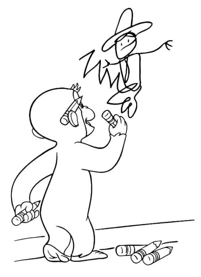 Chú Khỉ George Vẽ