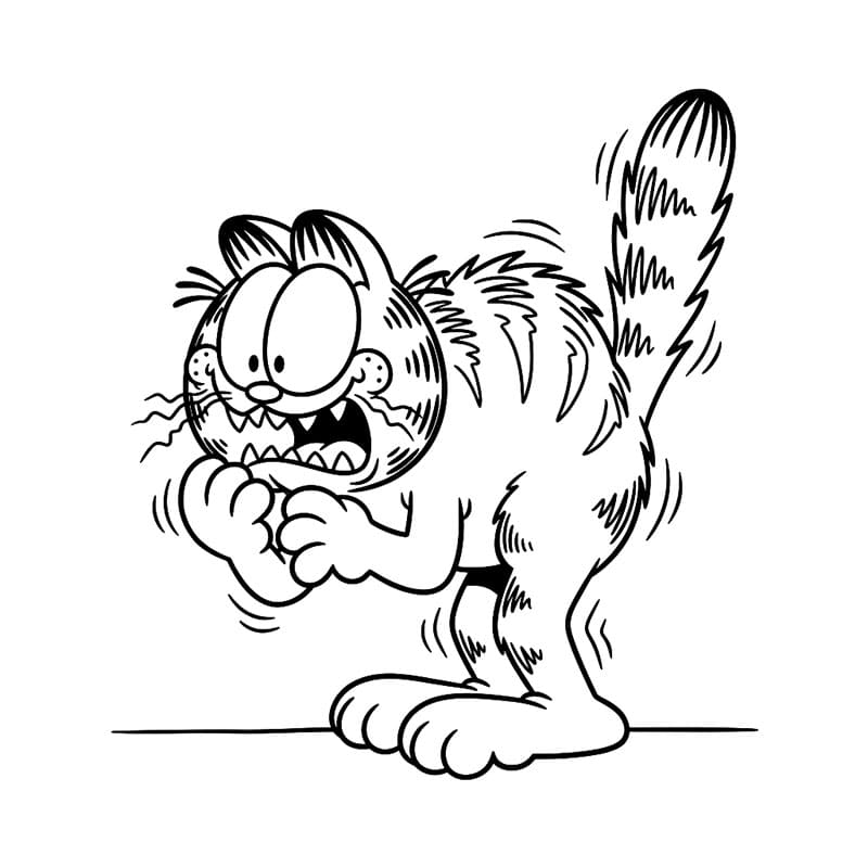 Chú Mèo Garfield Hoảng Hốt