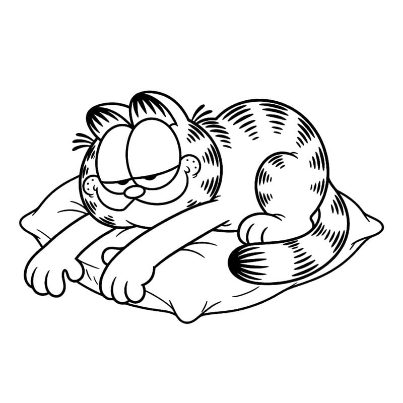 Chú Mèo Garfield Nằm Ườn