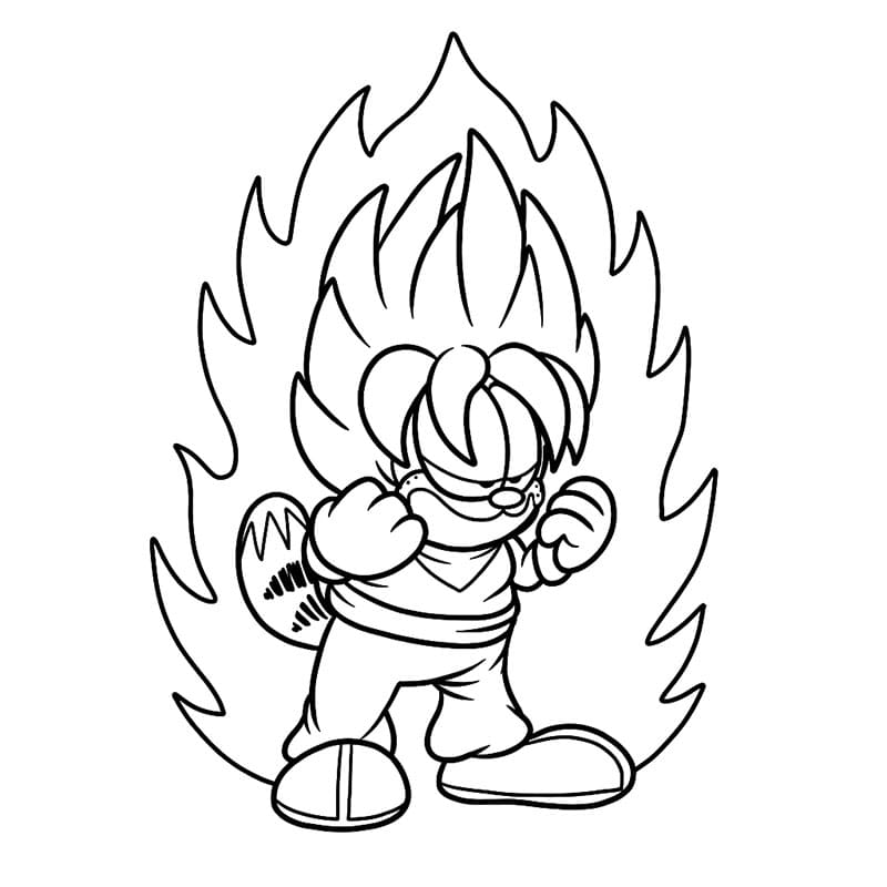 Chú Mèo Garfield Siêu Saiyan