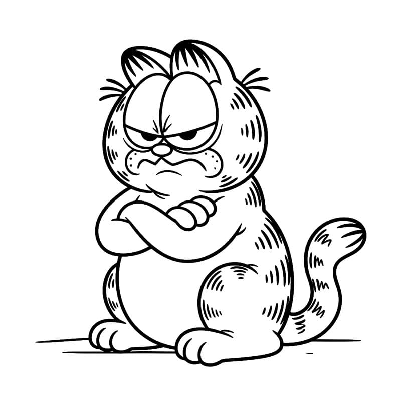 Chú Mèo Garfield Tức Giận