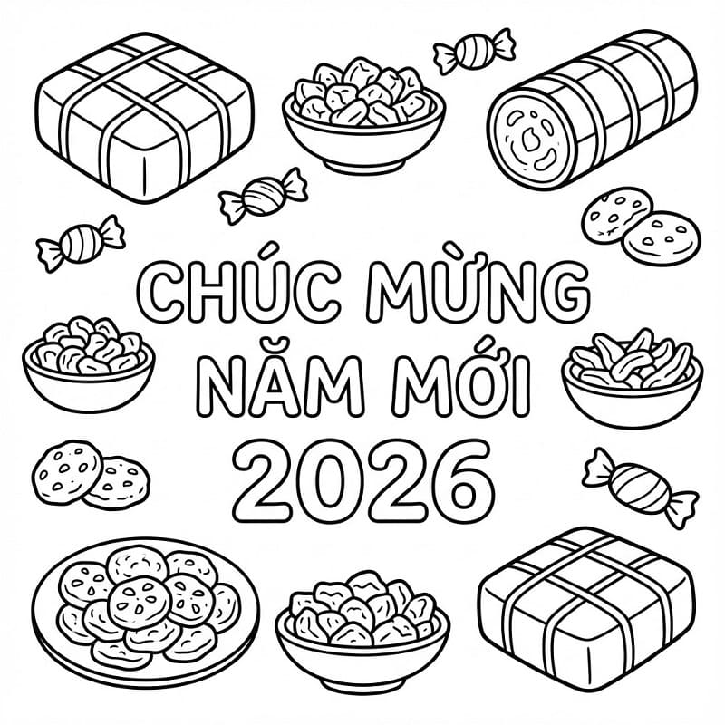 Chúc Mừng Năm Mới 2026 Với Bánh Kẹo