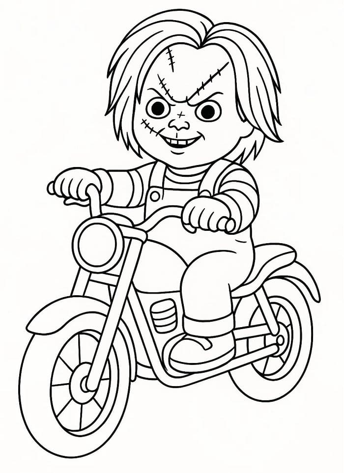Chucky Đi Xe Máy