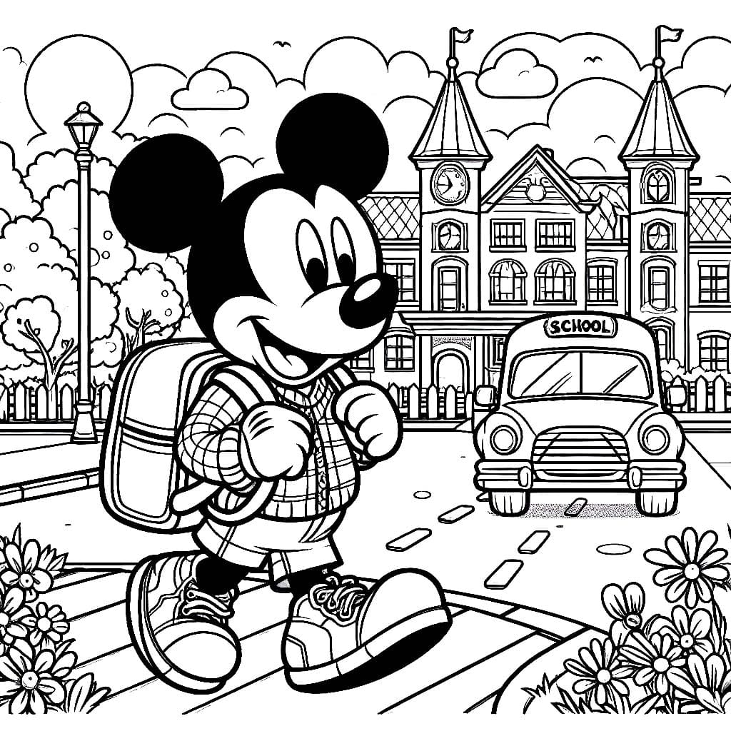 Chuột Mickey Đi Học