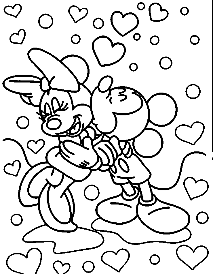 Chuột Mickey Hôn Minnie