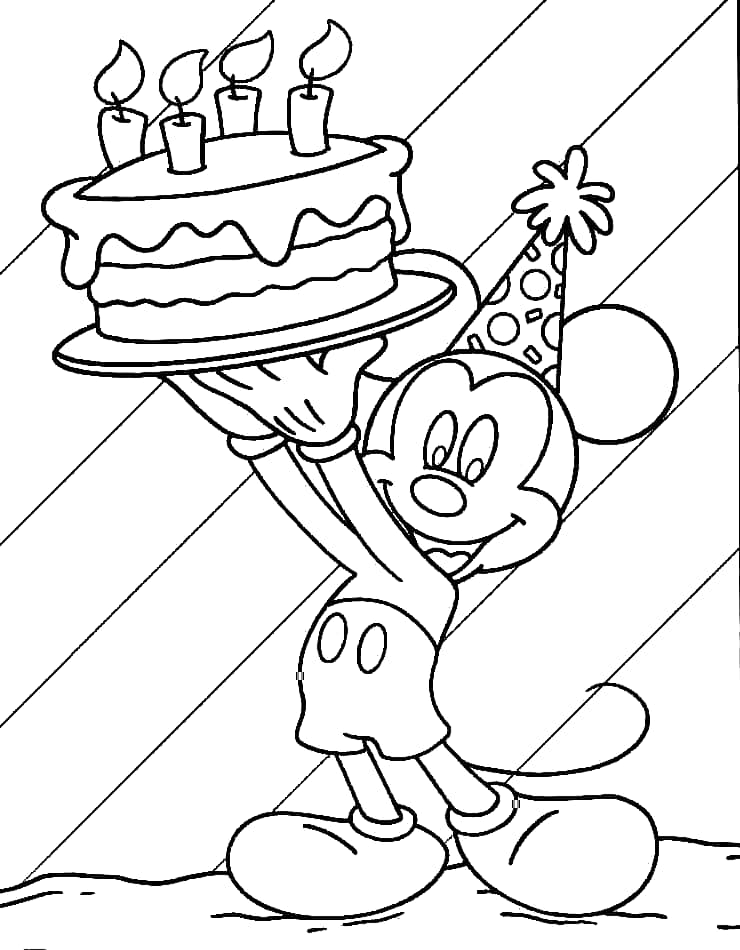 Chuột Mickey Nâng Bánh