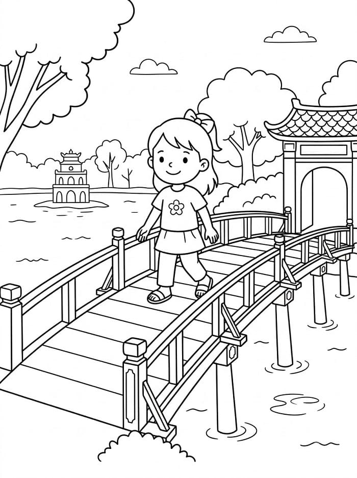 Cô Bé Ở Trên Cầu Thê Húc