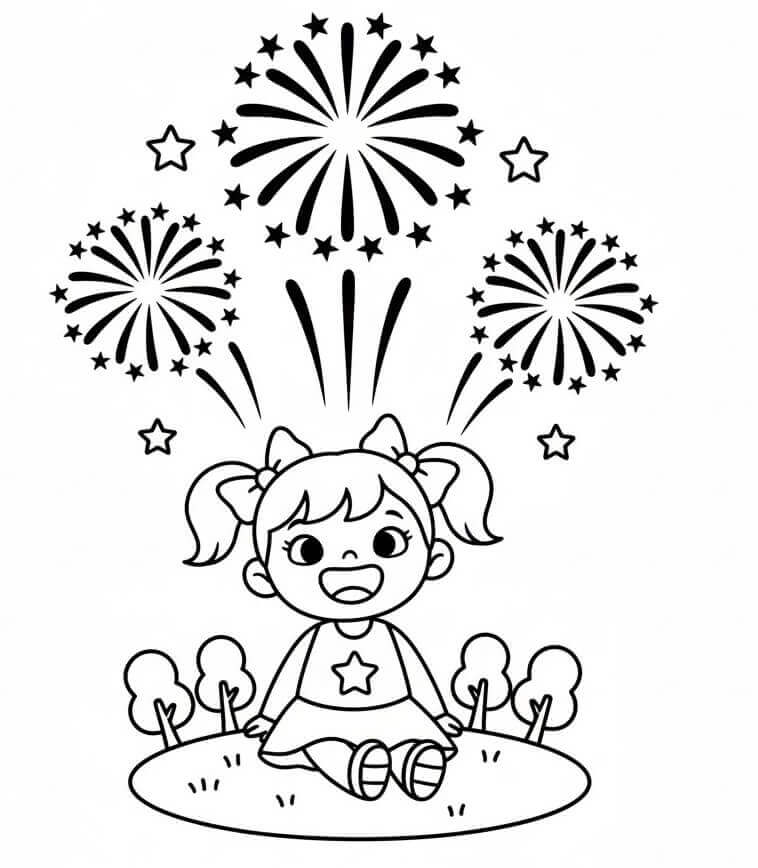 Cô Bé Và Pháo Hoa