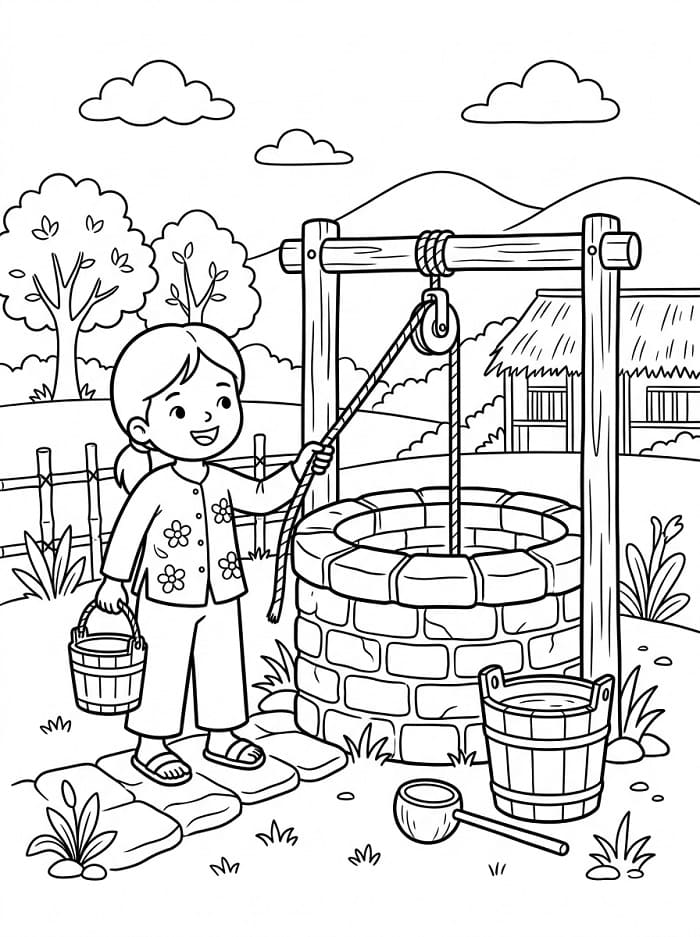 Cô Gái Bên Giếng Nước