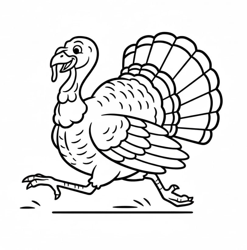 Tô Màu Con Gà Tây