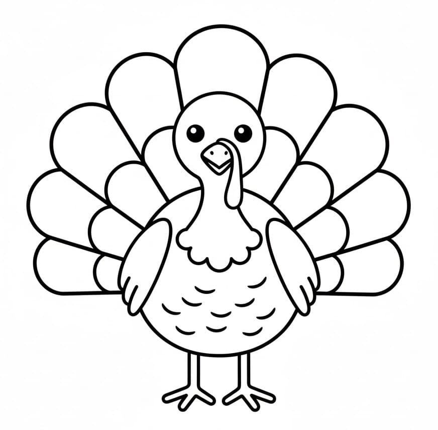 Con Gà Tây Đơn Giản