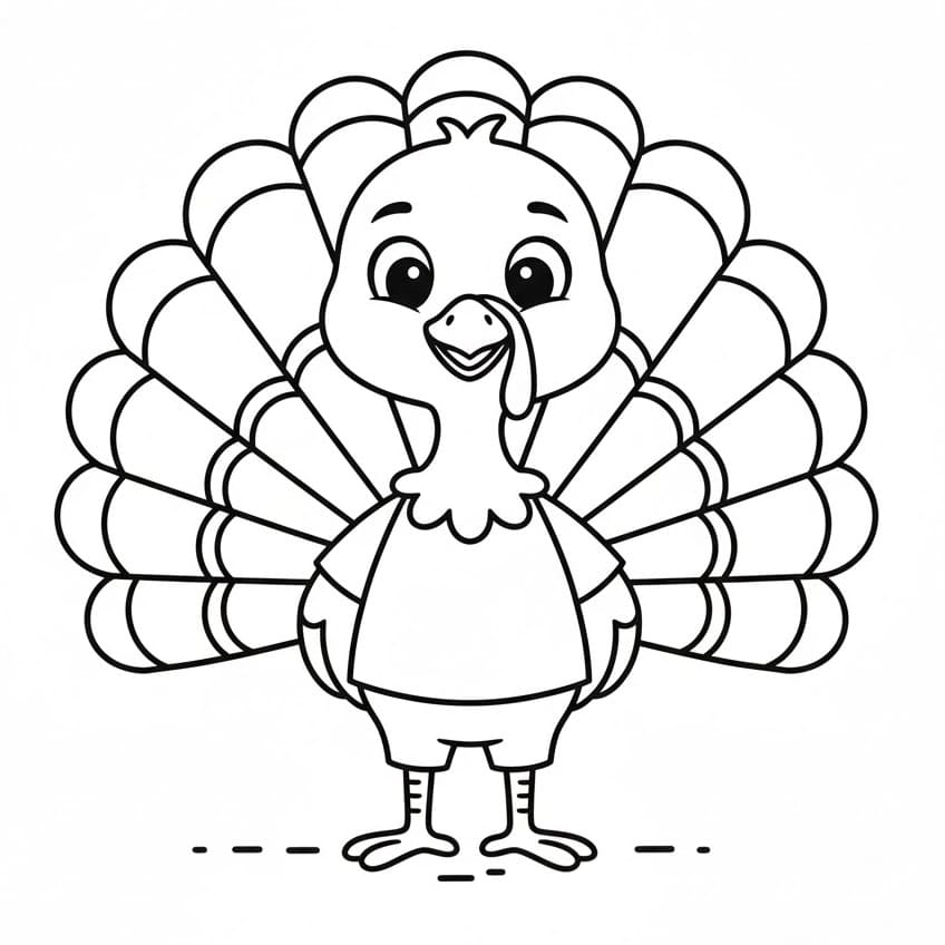 Con Gà Tây Vui Vẻ