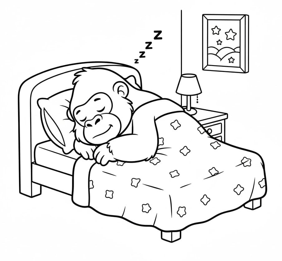 Con Khỉ Đột Đang Ngủ