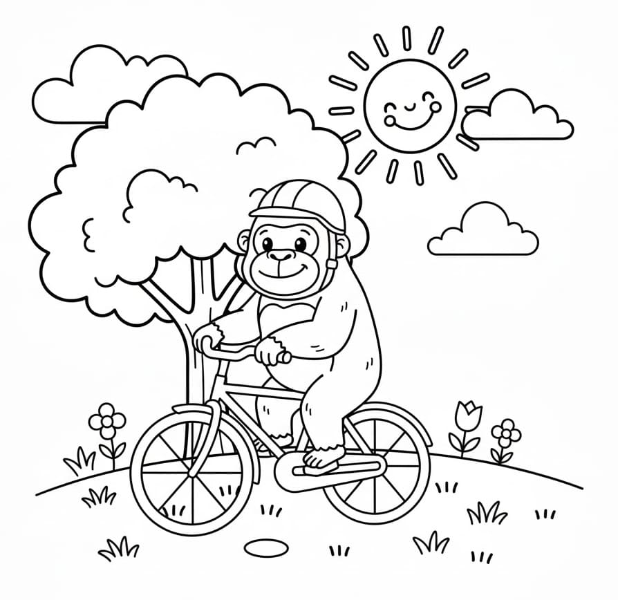 Con Khỉ Đột Đi Xe Đạp