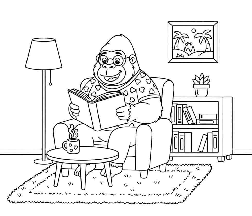 Con Khỉ Đột Đọc Sách