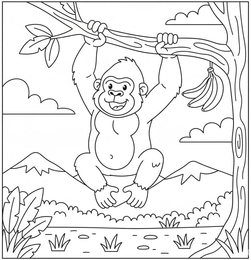 Con Khỉ Đột Leo Cây