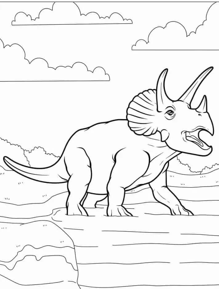 Con Khủng Long Ba Sừng