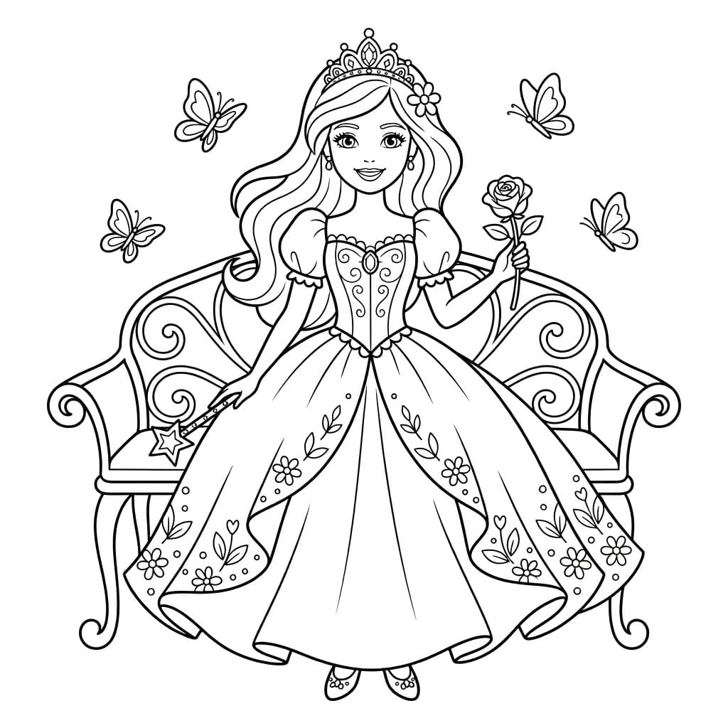 Công Chúa Barbie Bên Bướm Xinh