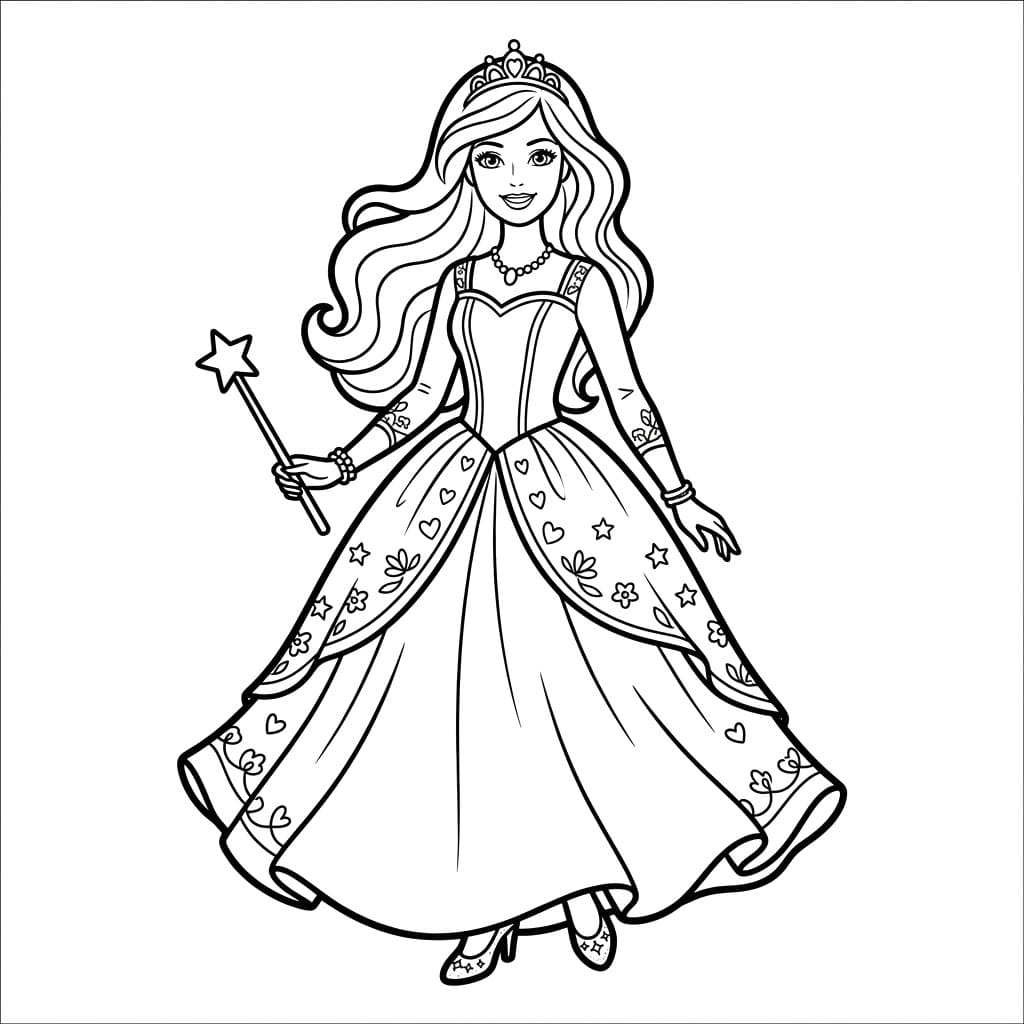 Công Chúa Barbie Cầm Đũa Phép