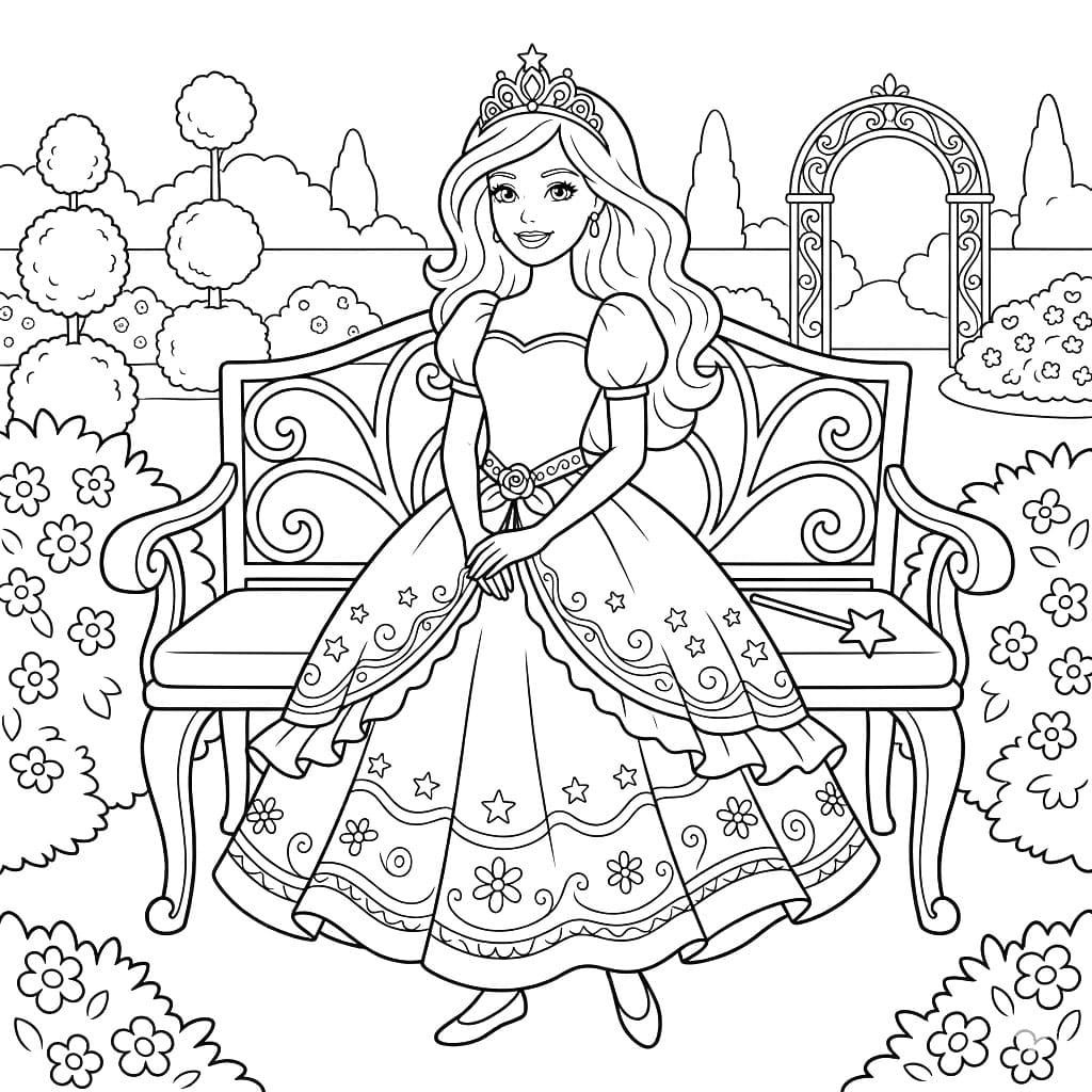 Công Chúa Barbie Trong Khu Vườn